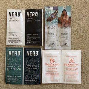Shampoo and conditioner sample combo bundle